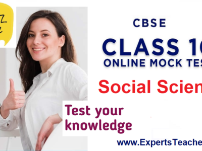 CBSE Class 10th Social Science MCQ Test