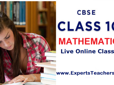 Live Online Classes for Mathematics Class 10th