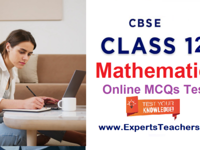 Online Test – CBSE Class 12th Mathematics Chapter 1 -Relations and Functions